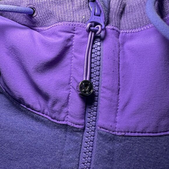 LULULEMON Voyage Hoodie Full Zip Womens Size 4 Power Purple Running Hiking Dance - Picture 2 of 13